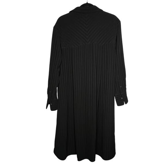 Everlane Black City Stripe Oversized Shirt Dress Size Small - Picture 4 of 7